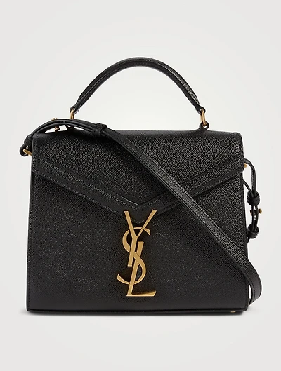 Mini Cassandra YSL Monogram Leather Top Handle Bag