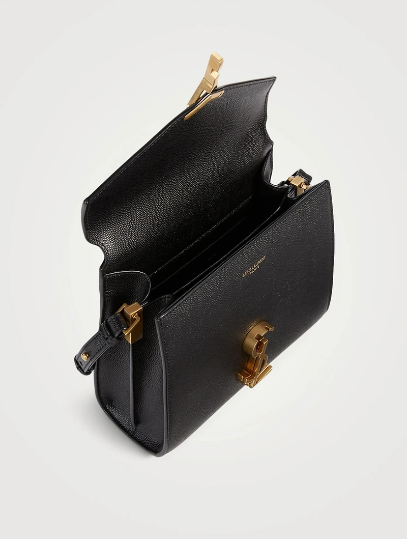 Mini Cassandra YSL Monogram Leather Top Handle Bag