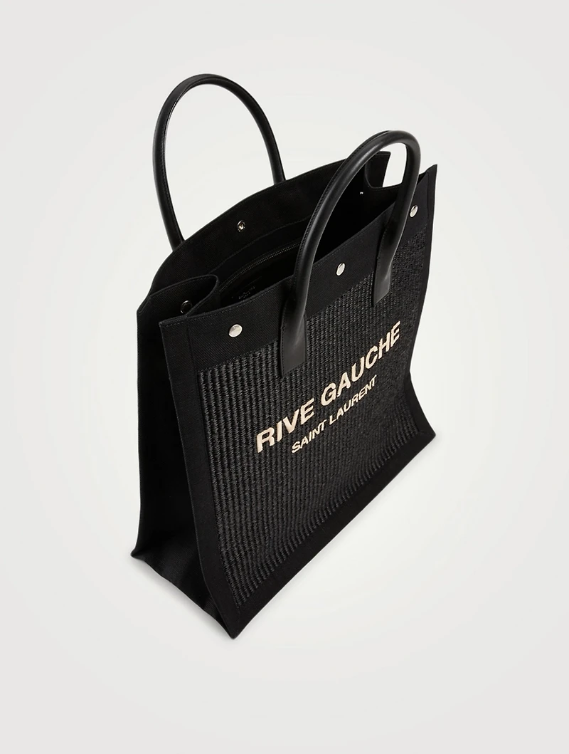Rive Gauche N/S Raffia Tote Bag