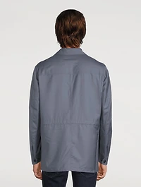 Wool And Silk Safari Jacket