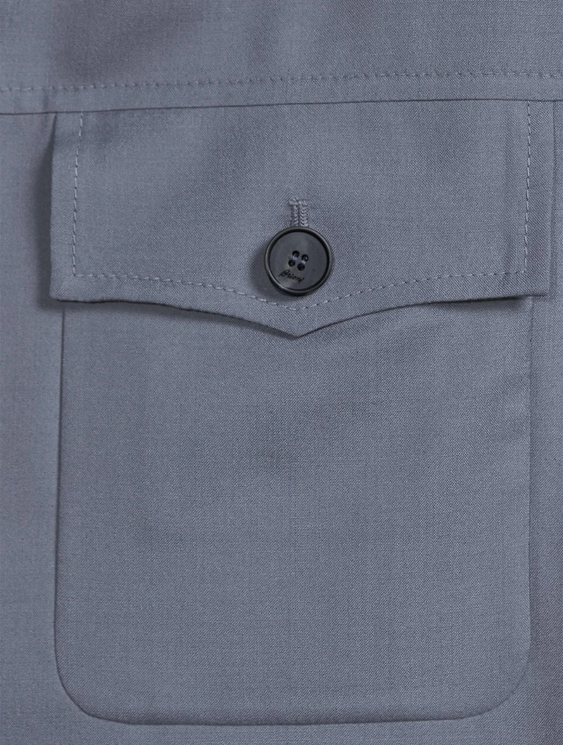 Wool And Silk Safari Jacket