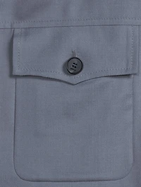 Wool And Silk Safari Jacket