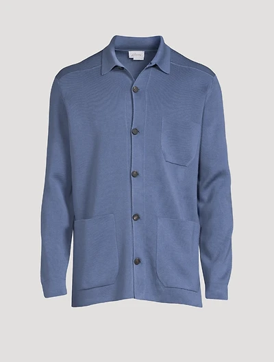 Silk And Cotton Shirt Jacket