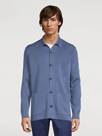 Silk And Cotton Shirt Jacket