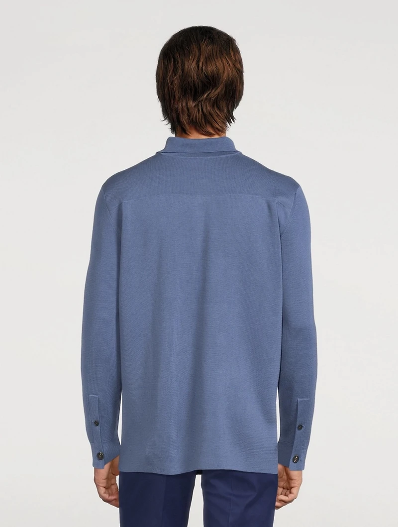 Silk And Cotton Shirt Jacket
