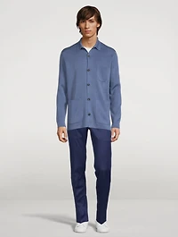 Silk And Cotton Shirt Jacket