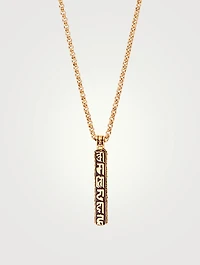 Gold Prayer Box Pendant Necklace