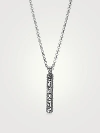 Silver Prayer Box Pendant Necklace