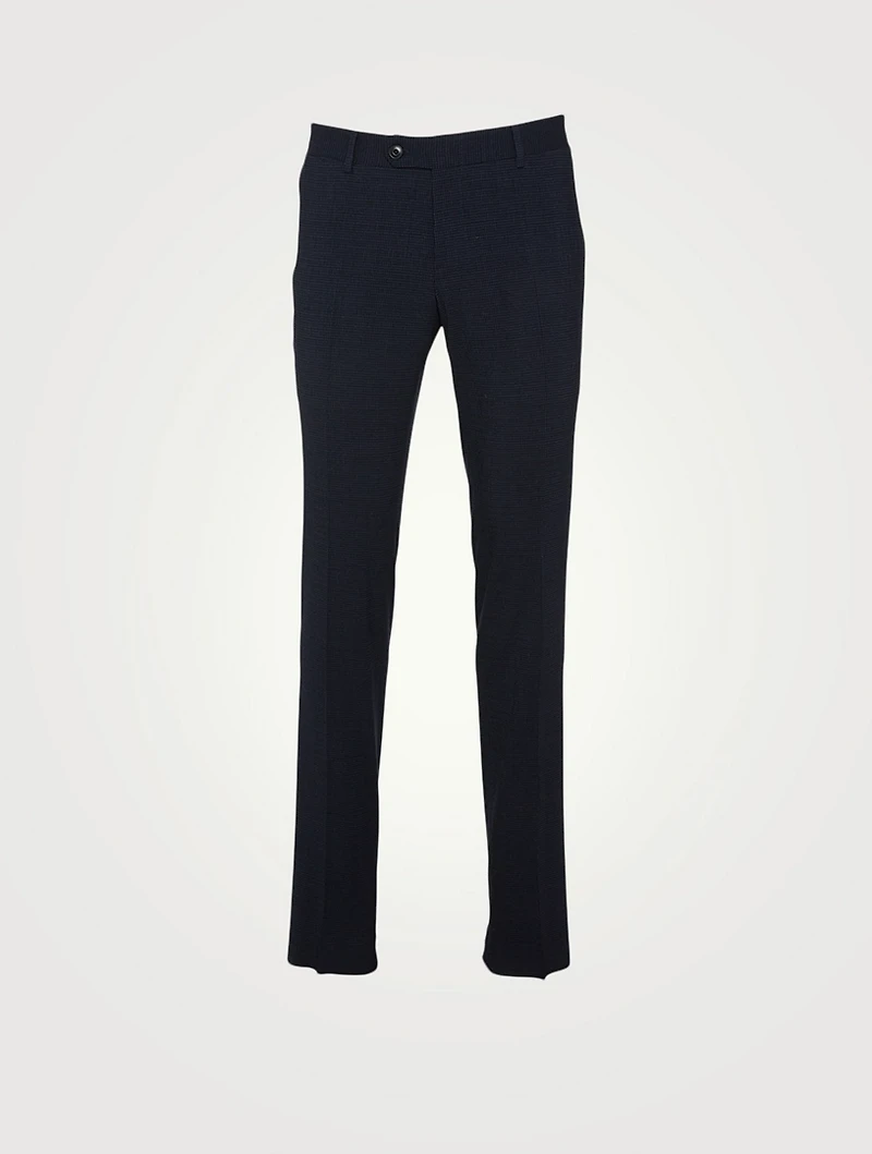 Seersucker Slim-Leg Pants