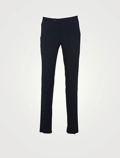 Seersucker Slim-Leg Pants