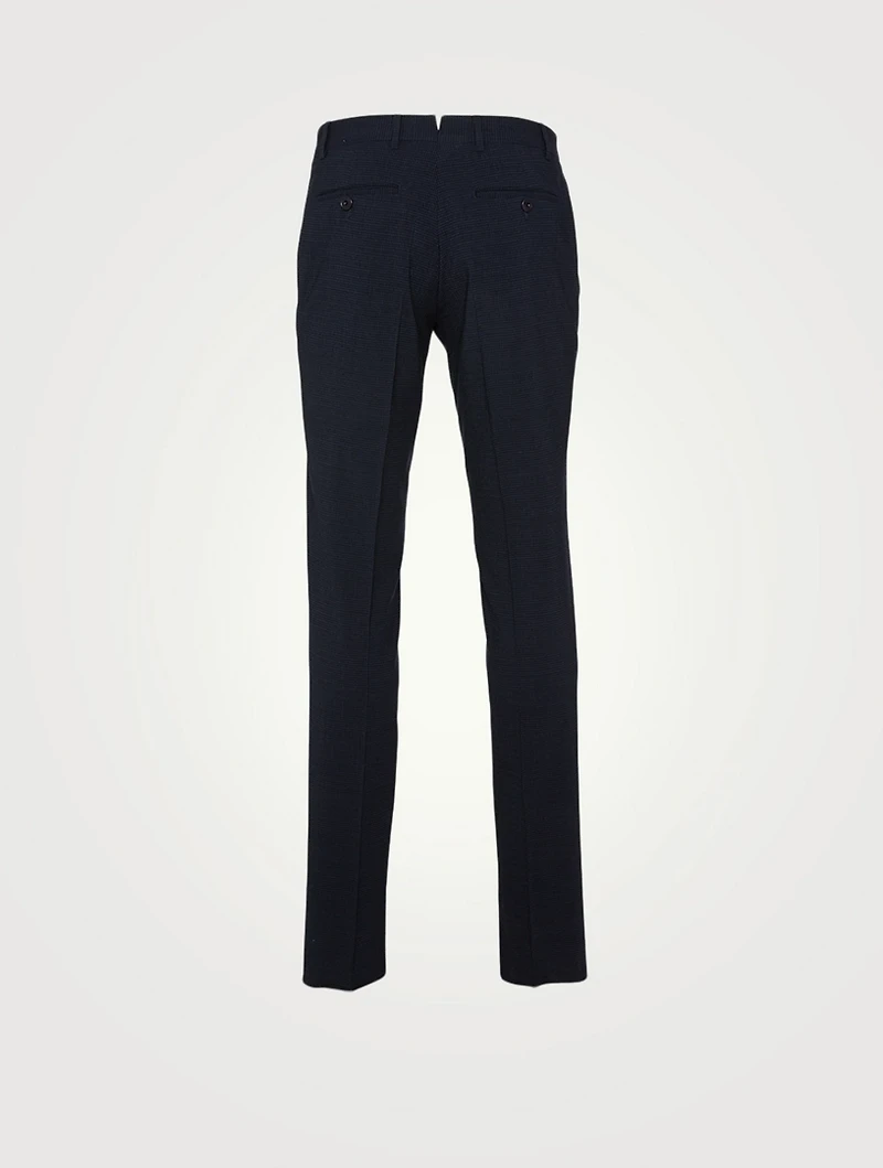 Seersucker Slim-Leg Pants