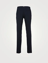 Seersucker Slim-Leg Pants