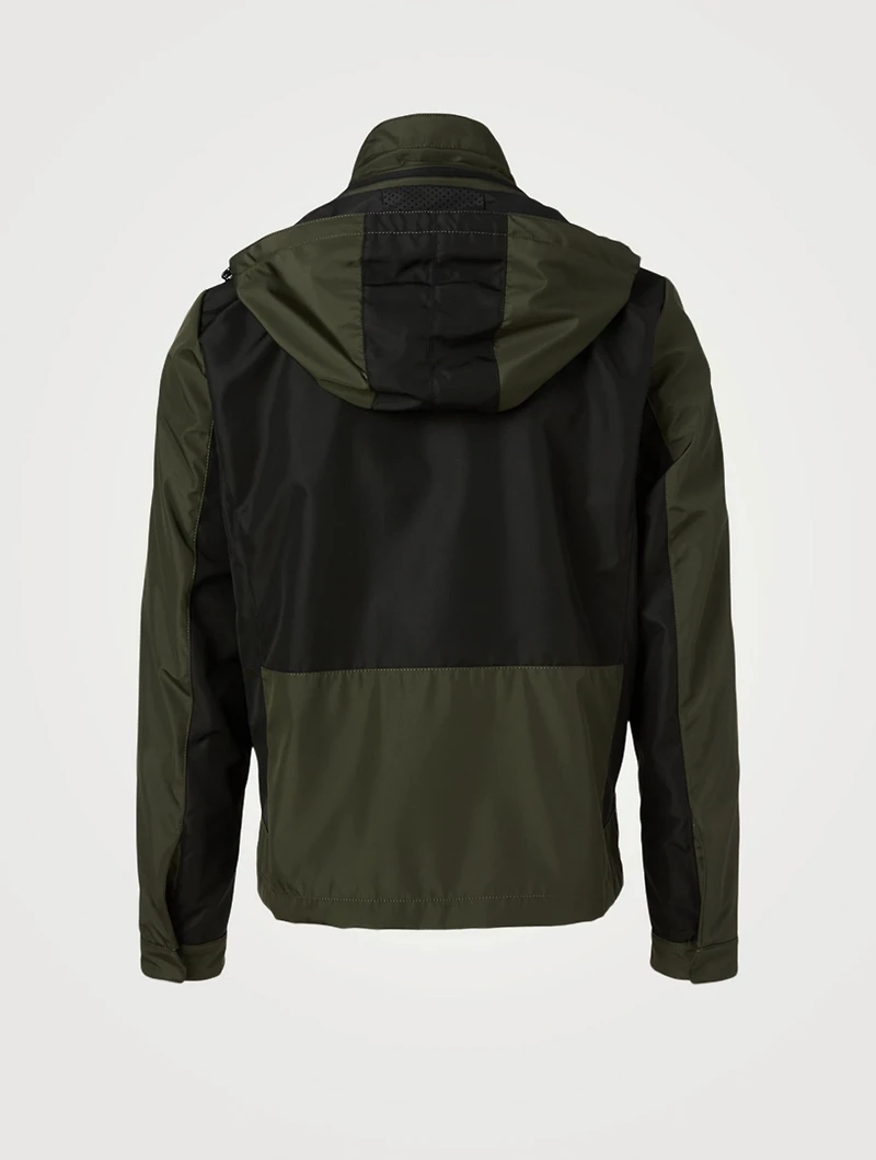 Bi-Fabric Water-Repellent Overcoat