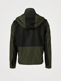 Bi-Fabric Water-Repellent Overcoat