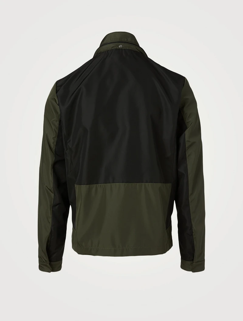 Bi-Fabric Water-Repellent Overcoat