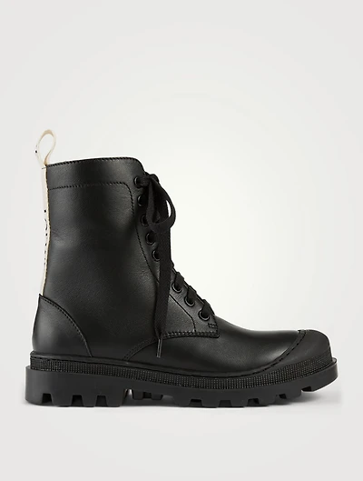 Leather Combat Boots