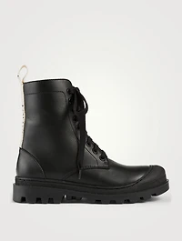 Leather Combat Boots