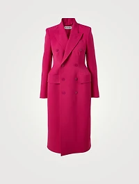 Hourglass Wool-Blend Coat