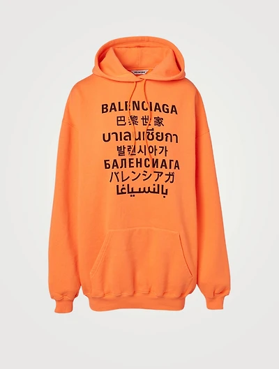 Languages Cotton Hoodie