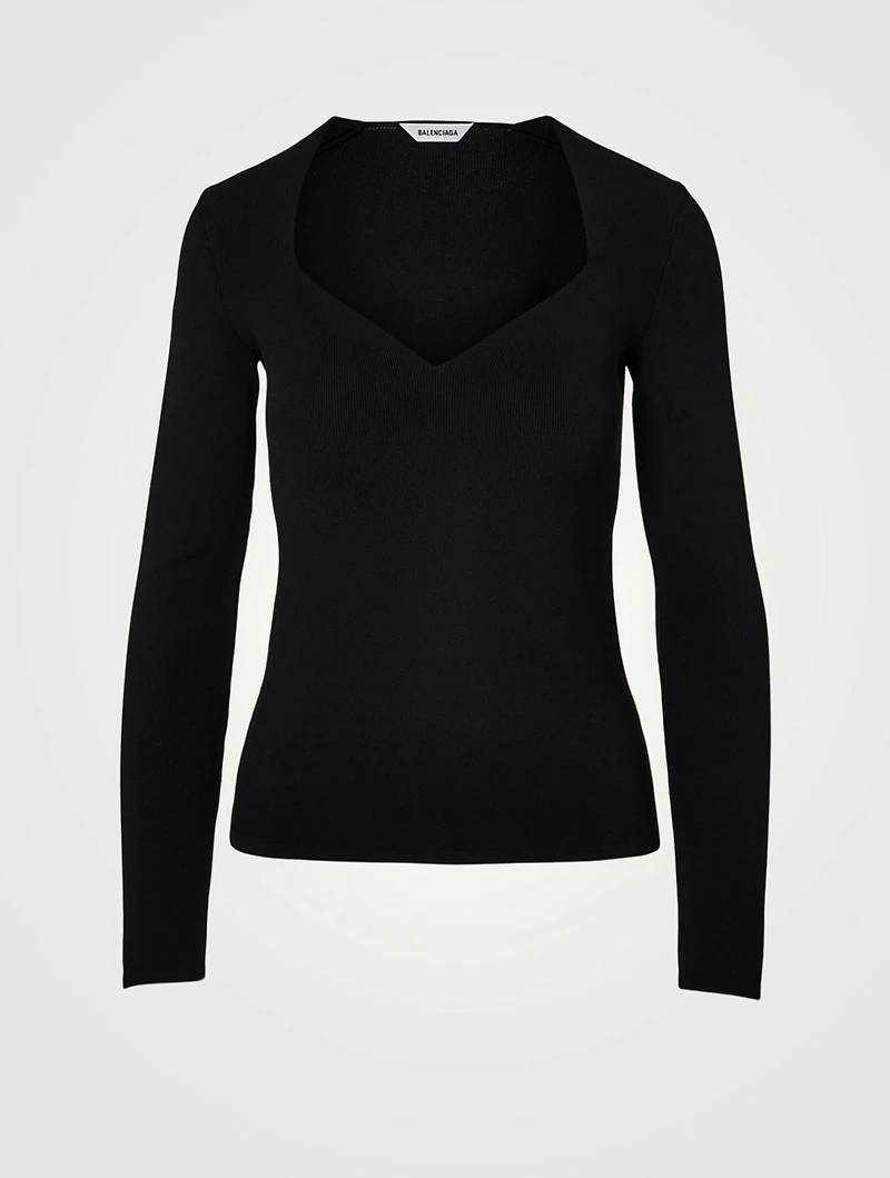 Sweetheart Long-Sleeve Top