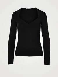 Sweetheart Long-Sleeve Top