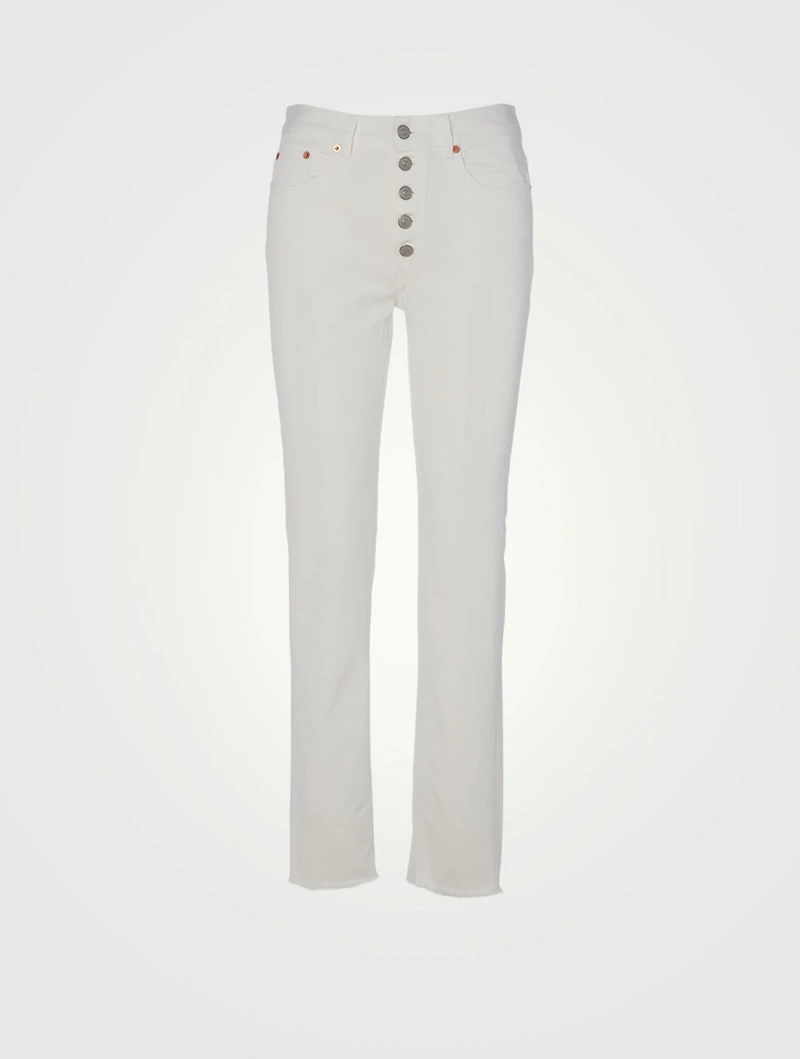 Slim-Fit Jeans With Button Fly