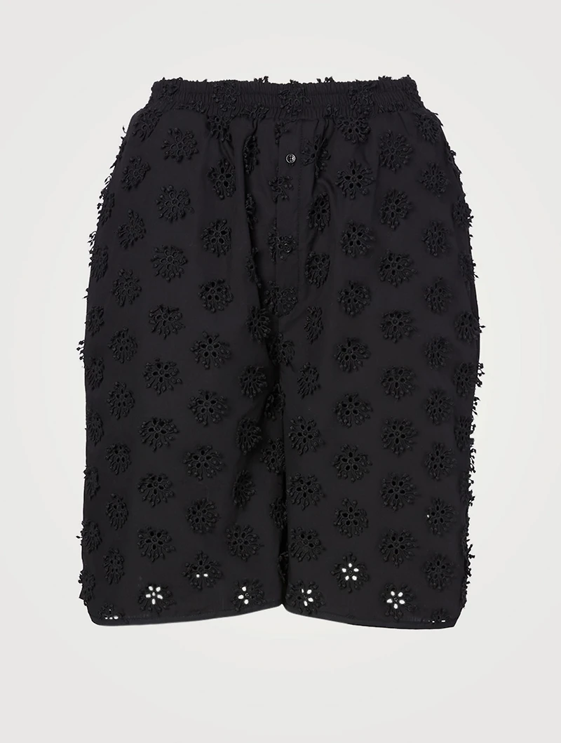 Simone Embroidered Bermuda Shorts