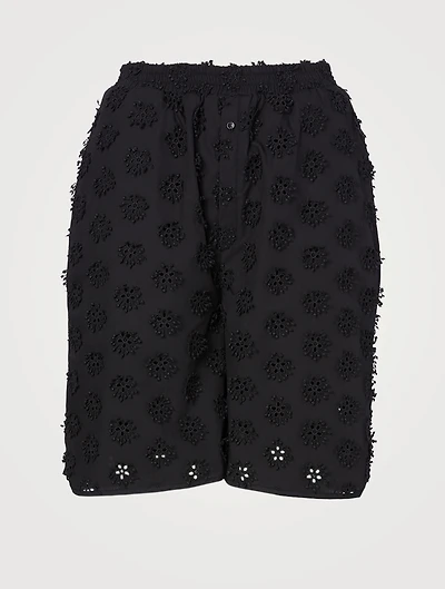 Simone Embroidered Bermuda Shorts
