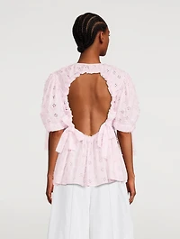 Hanisha Open-Back Blouse