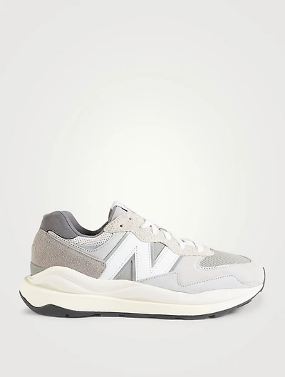 57/40 Suede And Mesh Sneakers