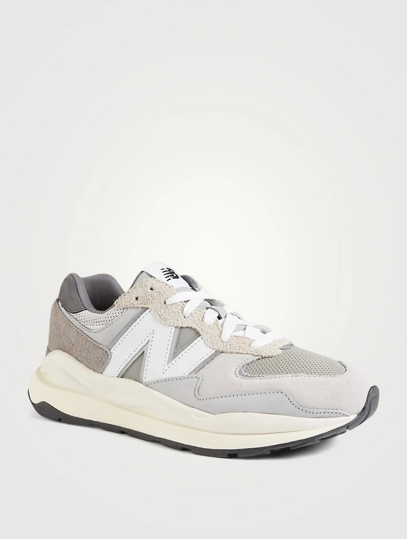 57/40 Suede And Mesh Sneakers