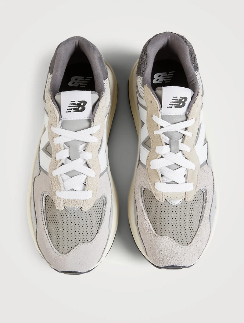 57/40 Suede And Mesh Sneakers