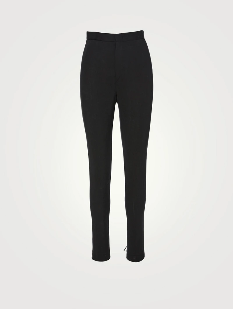 Sikino High-Waisted Pants With Ankle Tie