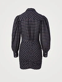 Filanua Cotton And Silk Mini Dress Check Print