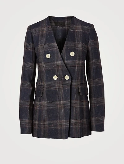 Lisgo Linen And Silk Blazer
