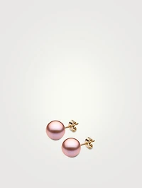 Classic 18K Gold 7mm Pearl Stud Earrings