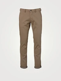 Cotton-Blend Cuffed Pants