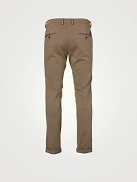Cotton-Blend Cuffed Pants