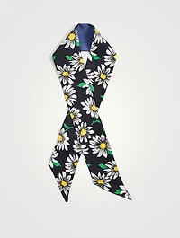 Silk Scarf In Floral Print