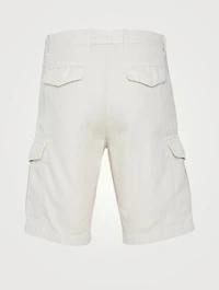 Cotton And Linen Cargo Shorts