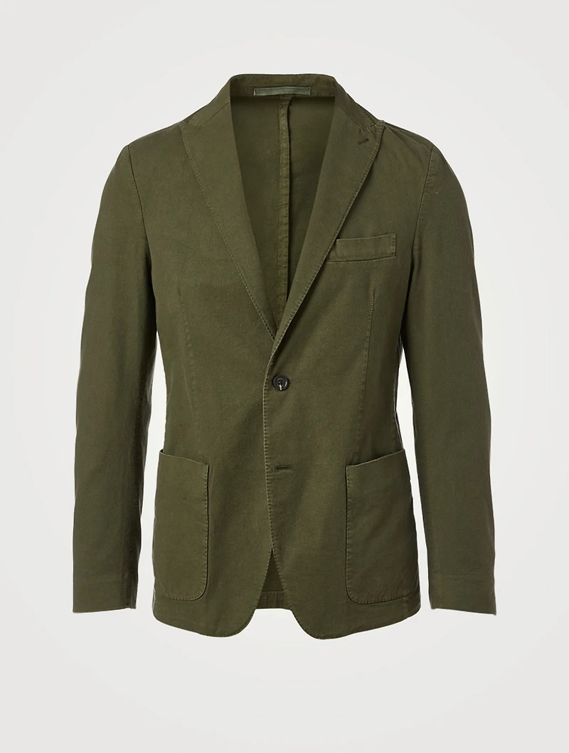 Cotton And Linen Stretch Jacket