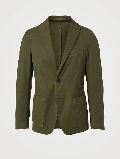 Cotton And Linen Stretch Jacket