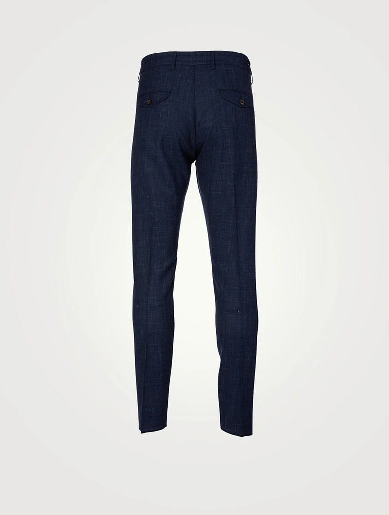 Wool Silk And Linen Jogger Pants