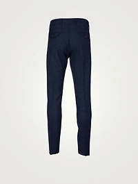 Wool Silk And Linen Jogger Pants