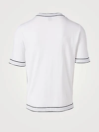 Cotton T-Shirt With Tipping