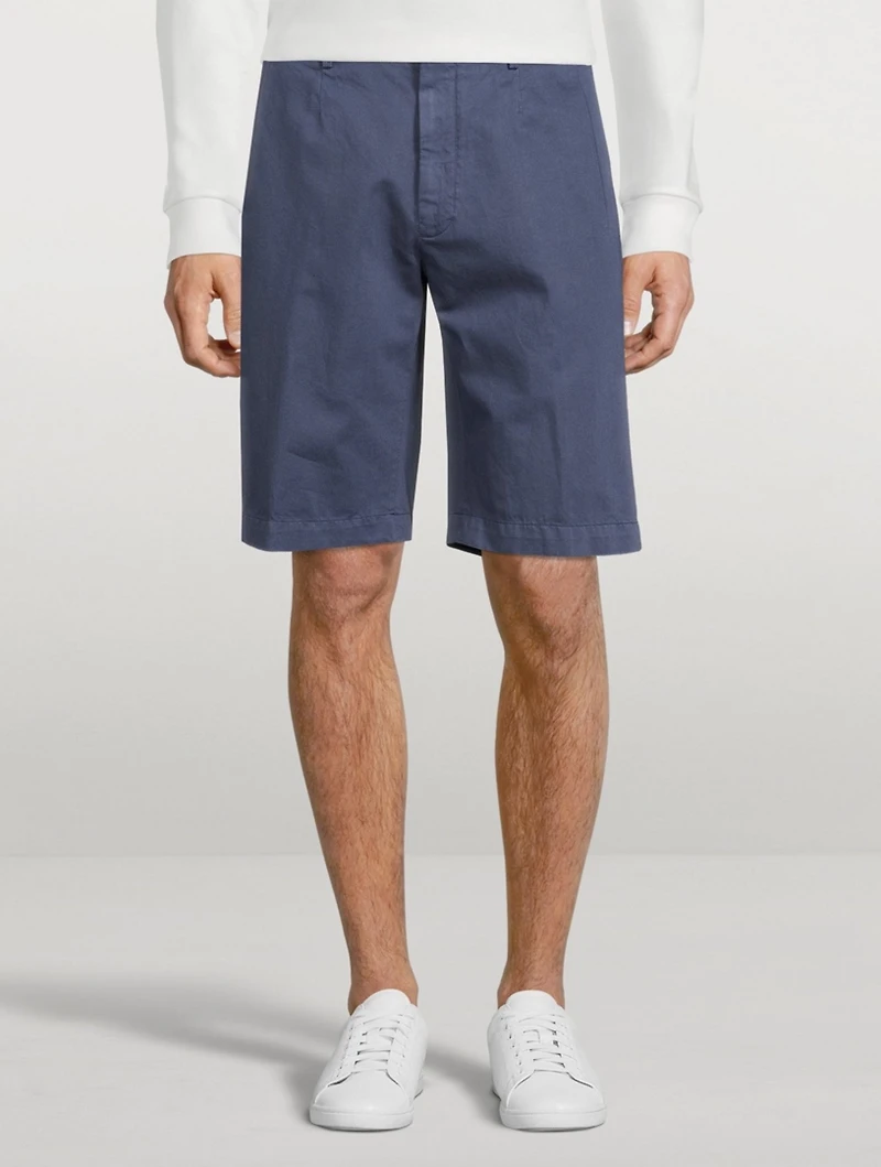 Cotton And Linen Shorts