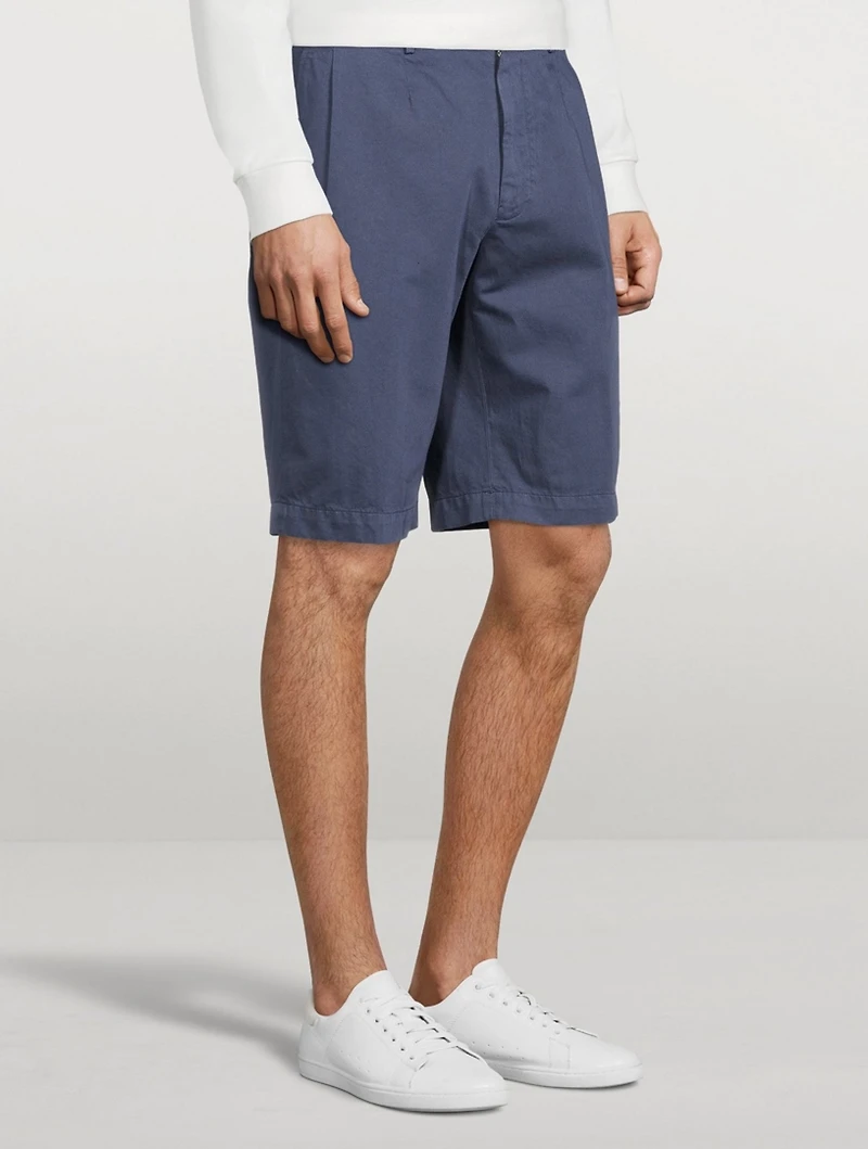 Cotton And Linen Shorts