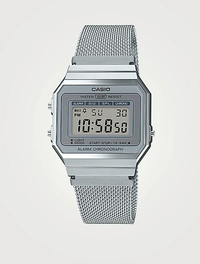 Vintage Collection Digital Milanese Bracelet Watch