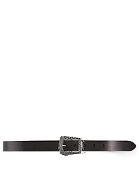 YSL Monogram Buckle Leather Belt