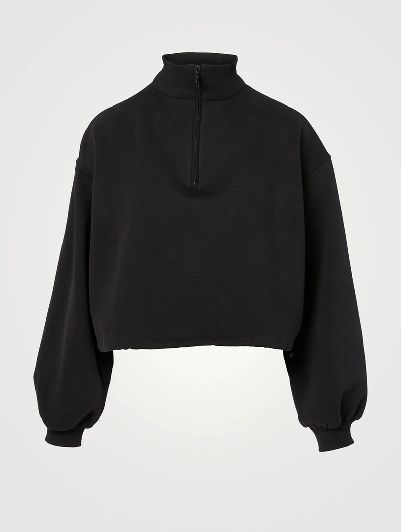 Jimmy Cropped Zip Sweatshirt